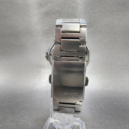 Casio Watch Men 38mm Blue Dial Silver Tone Daydate MTP1228D New Battery7