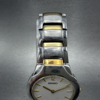 Seiko Watch Women 27mm White Dial Two Tone Round 7N00-0AD0 New Battery4