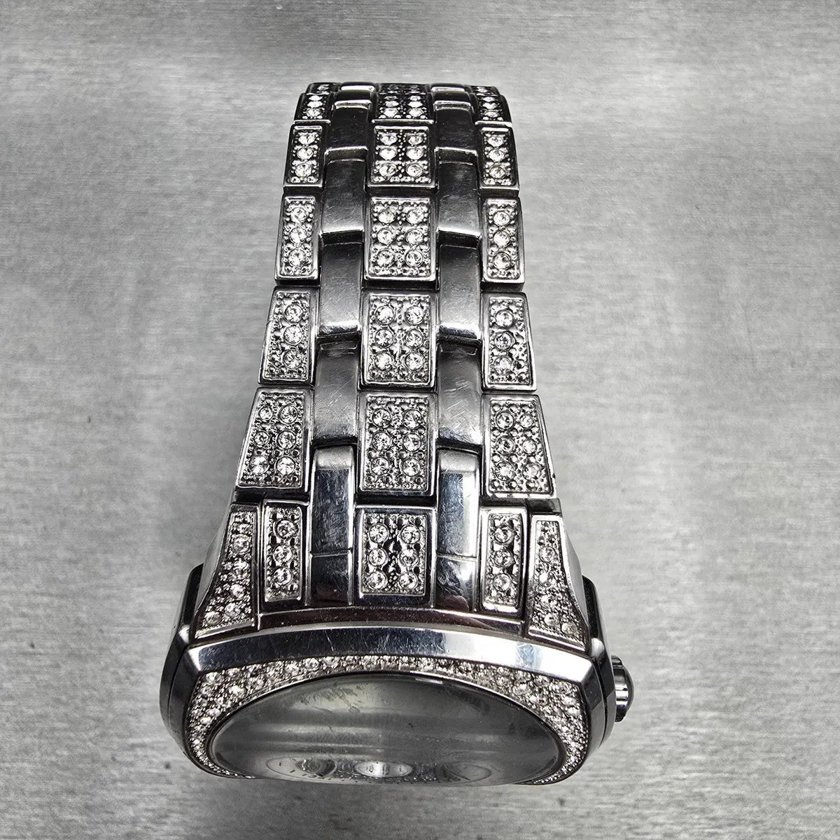 Bulova Watch Men 40mm Silver Dial Silver Tone Daydate Crystal 96C002 New Battery4