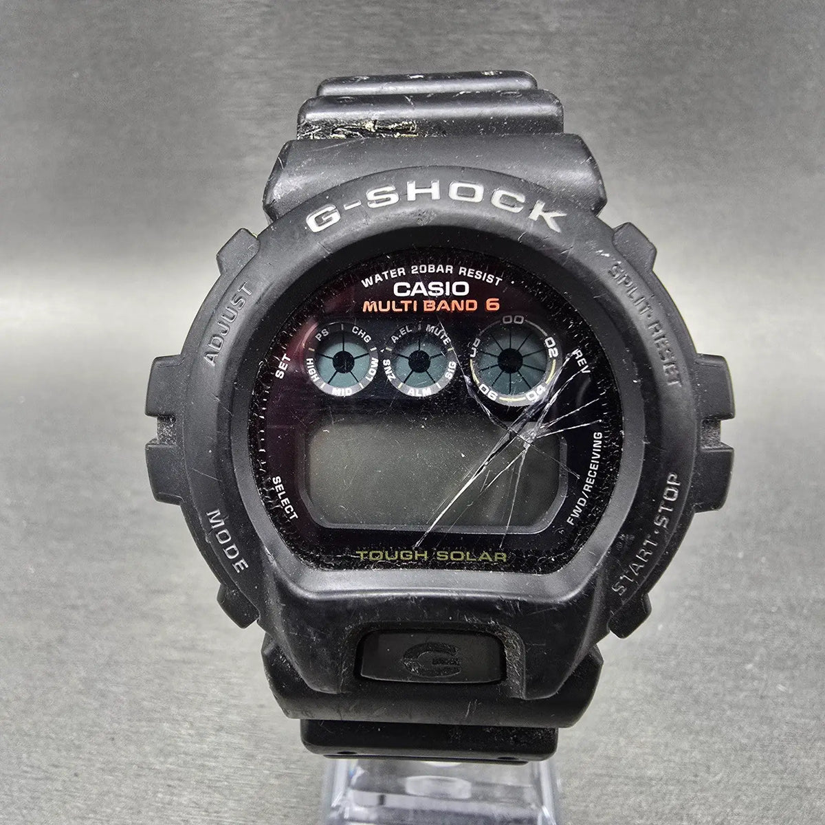 Casio G-Shock GW-6900 Watch Men 51mm Black Alarm Chrono Solar Multi Band 6 PARTS0
