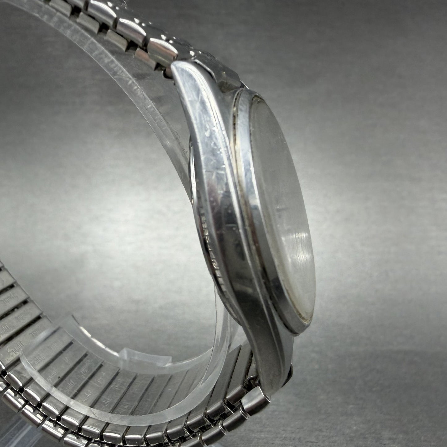 Seiko SQ Watch Men 35mm Silver Dial Silver Tone Daydate 8223-7189 New Batt3