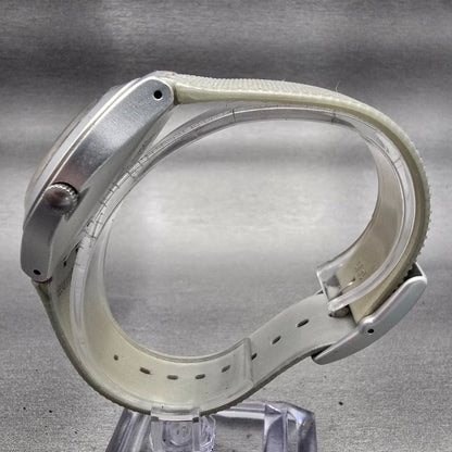 Swatch IRONY Silver Effect Watch Men Silver Dial Silver Date YGS4032 New Battery6