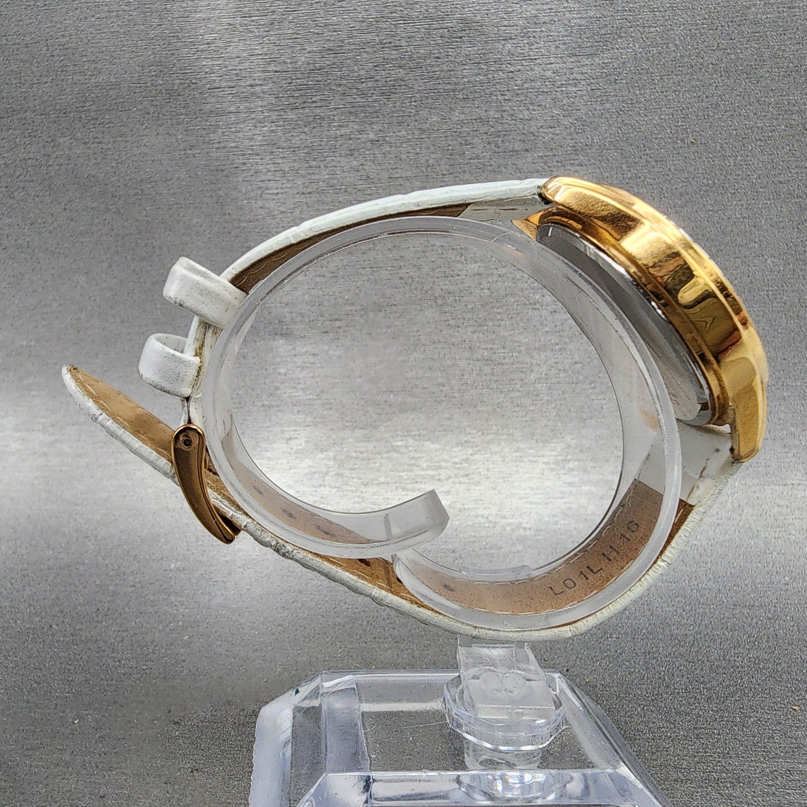 Seiko Chronograph Watch Women 34mm MOP Dial Gold Tone Date 7t920mz0 New Battery8