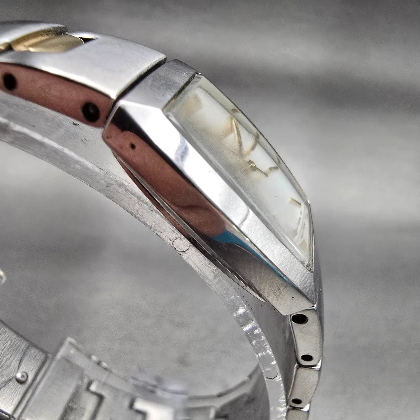 Seiko Watch Women 19mm White Dial Silver Tone Rectangle 1N01-0DA0 New Battery3