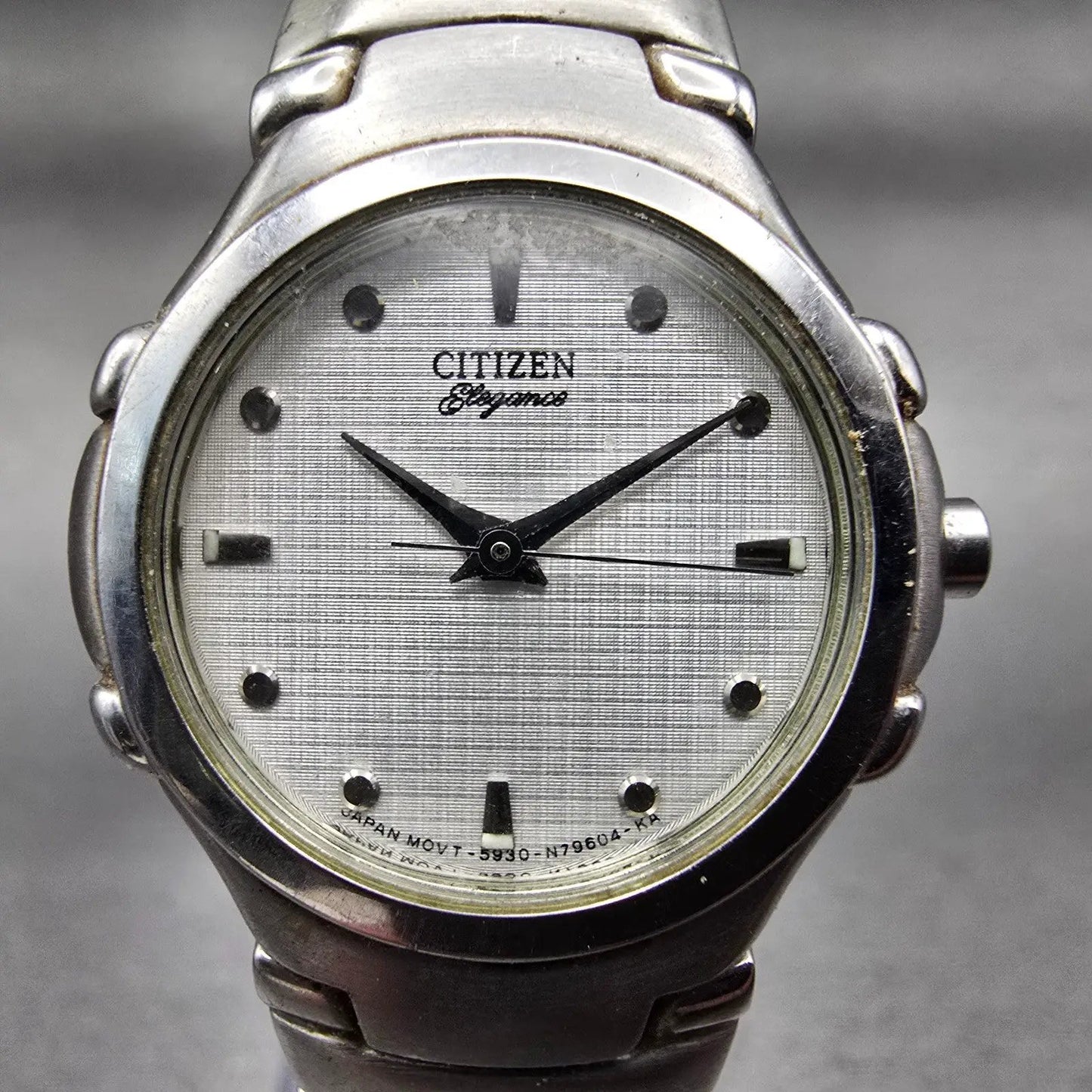 Citizen Elegance Watch Women 25mm Silver Dial Silver Tone 5930-S66161 New Batt1