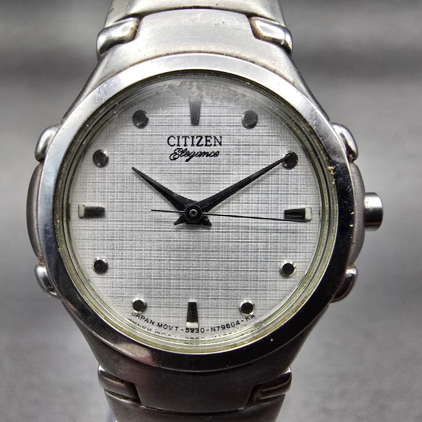 Citizen Elegance Watch Women 25mm Silver Dial Silver Tone 5930-S66161 New Batt1