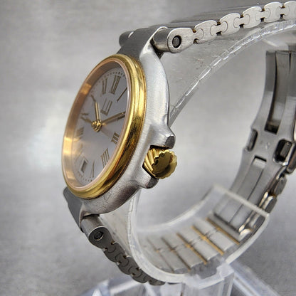 Dunhill Millennium Watch Women 26mm Silver Dial Two Tone Date 139174 READ NewBat2