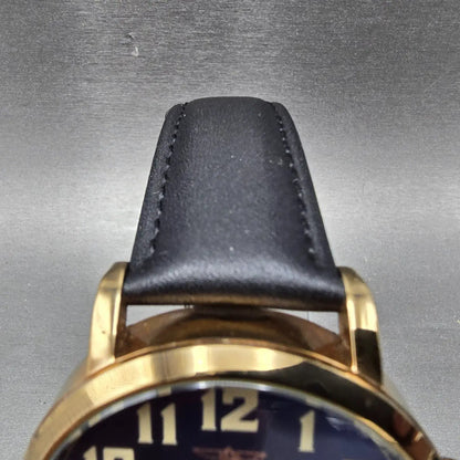 Invicta Vintage Watch Men 45mm Blue Dial Rose Gold Tone Daydate 18433 New Batt4