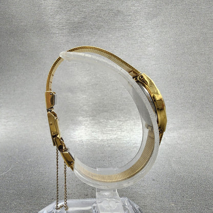 Seiko Watch Women 19mm Gold Dial Gold Tone Round 2P210A79 New Battery VTG8