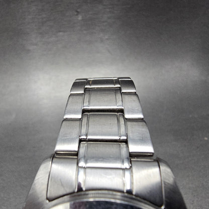 Citizen Reguno Watch Men 38mm Black Dial Steel Solar Radio Controlled Date PARTS5