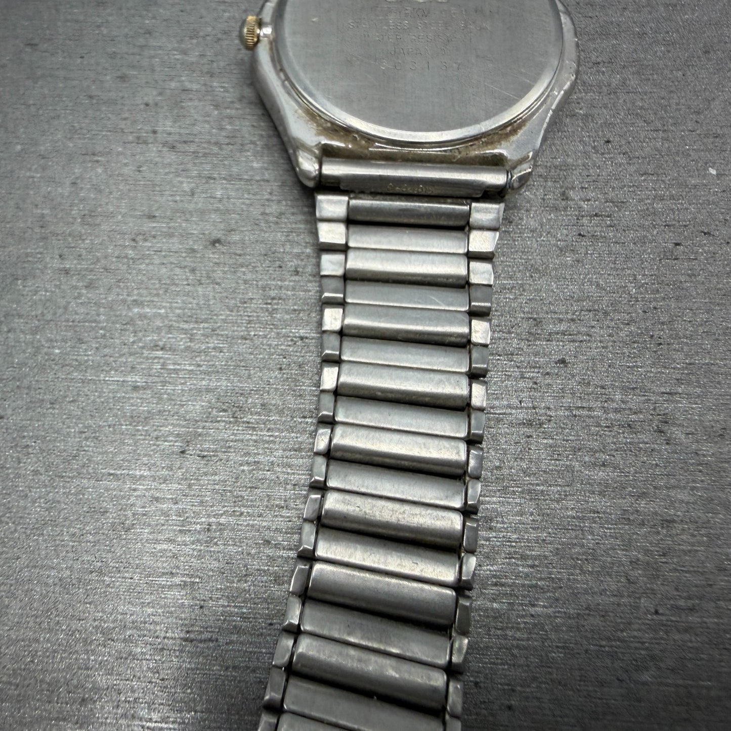 Caasio Rookie Moonphase Watch Men 34mm White Dial Silver Tone RKM-951 PARTS11