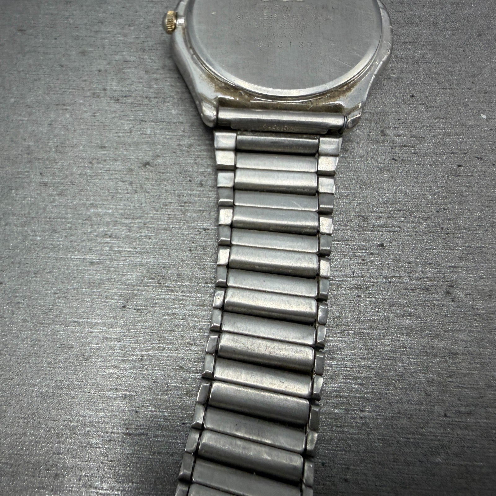 Caasio Rookie Moonphase Watch Men 34mm White Dial Silver Tone RKM-951 PARTS11