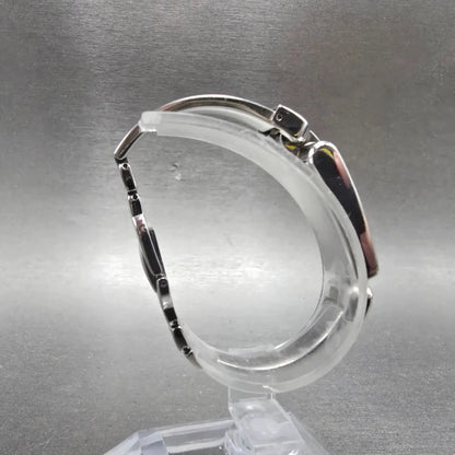 Movado Vivo Tank Watch Women 14mm Black Dial Steel Rectangle 84 H5 1410 New Batt8