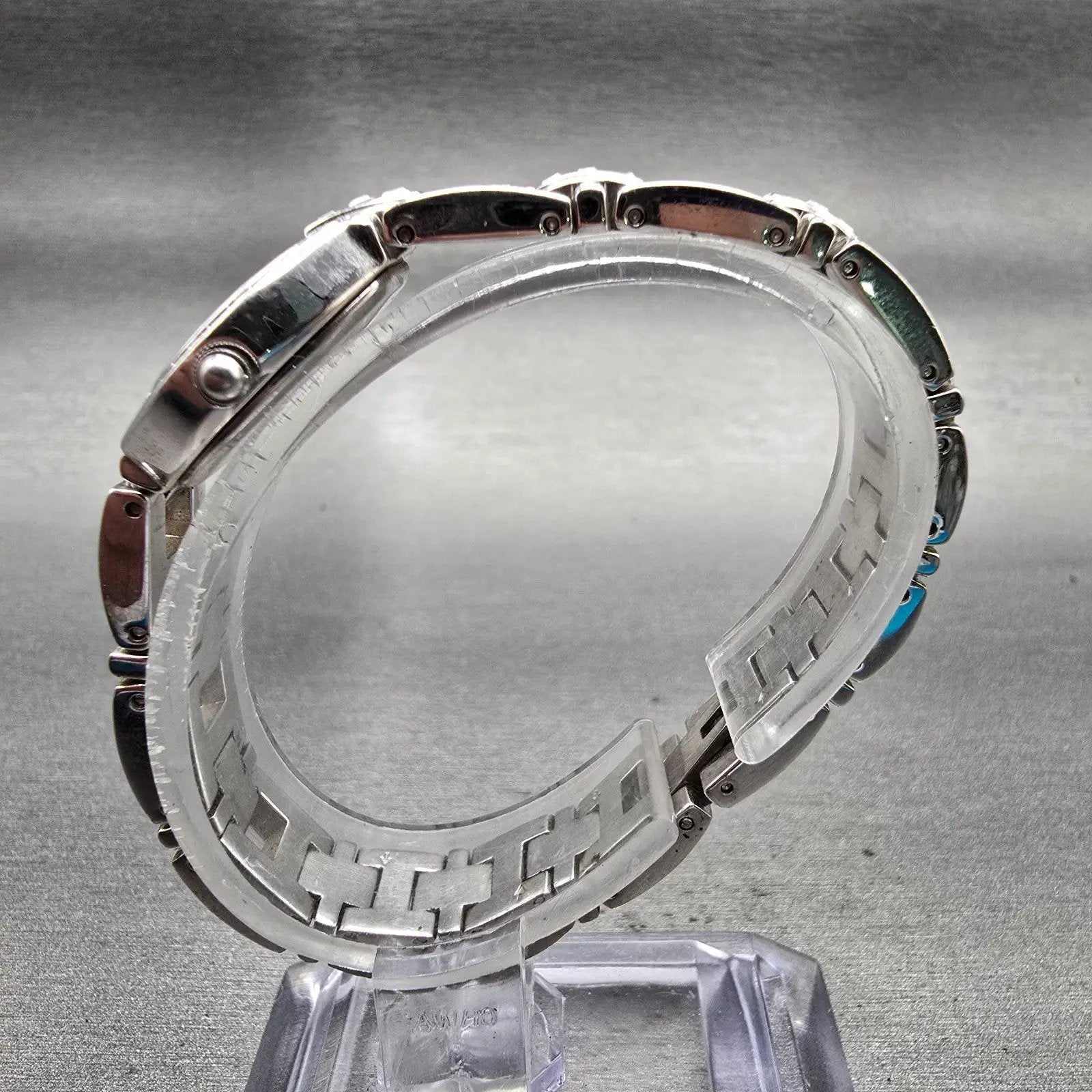 Bulova Watch Women 19mm White Dial Silver Tone Gemmed Round 96T21 New Battery6