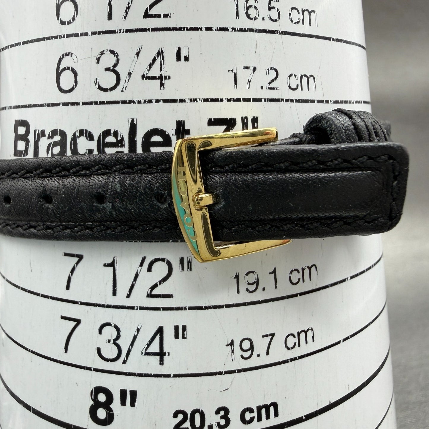 Coach Tank Watch Women 17mm White Dial Gold Tone Rectangle 0312 New Battery10