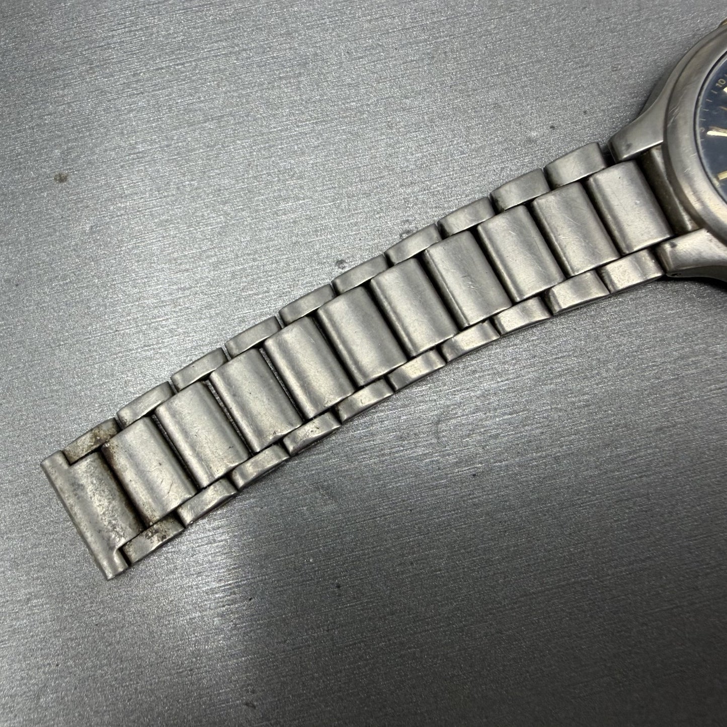 Seiko Watch Men 37mm Blue Dial Titanium Date Round Bracelet 7N428109 PARTS7