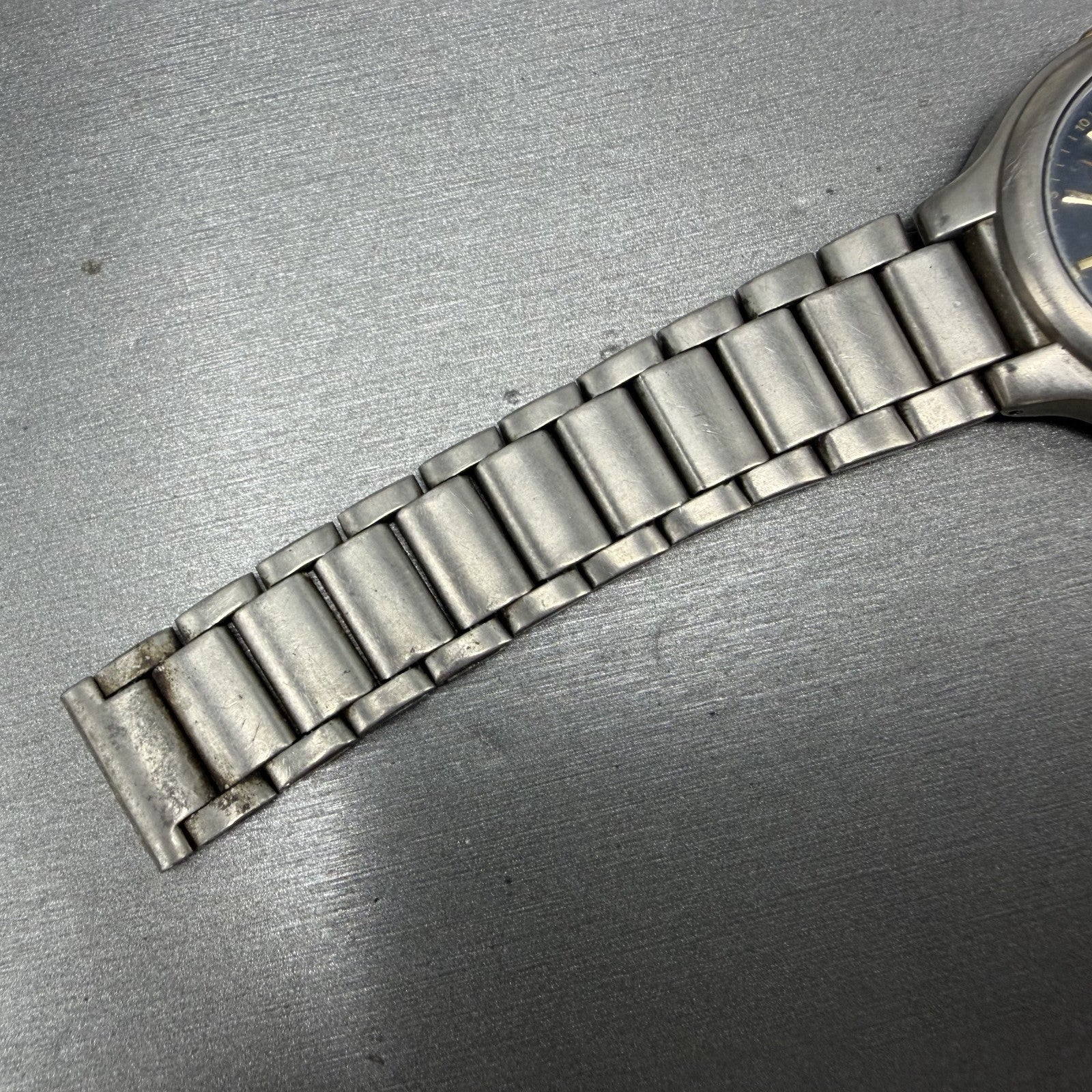 Seiko Watch Men 37mm Blue Dial Titanium Date Round Bracelet 7N428109 PARTS7