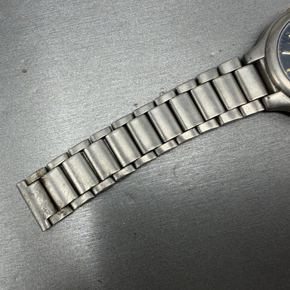 Seiko Watch Men 37mm Blue Dial Titanium Date Round Bracelet 7N428109 PARTS7