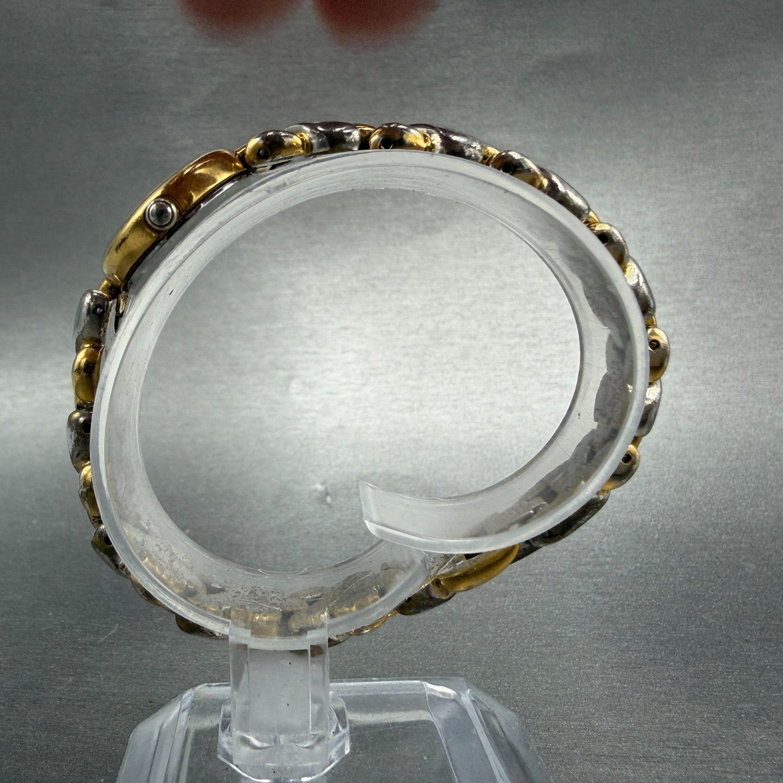 Seiko Watch Women 19mm Silver Dial Two Tone Round 4N00-1181 New Battery Vintage6