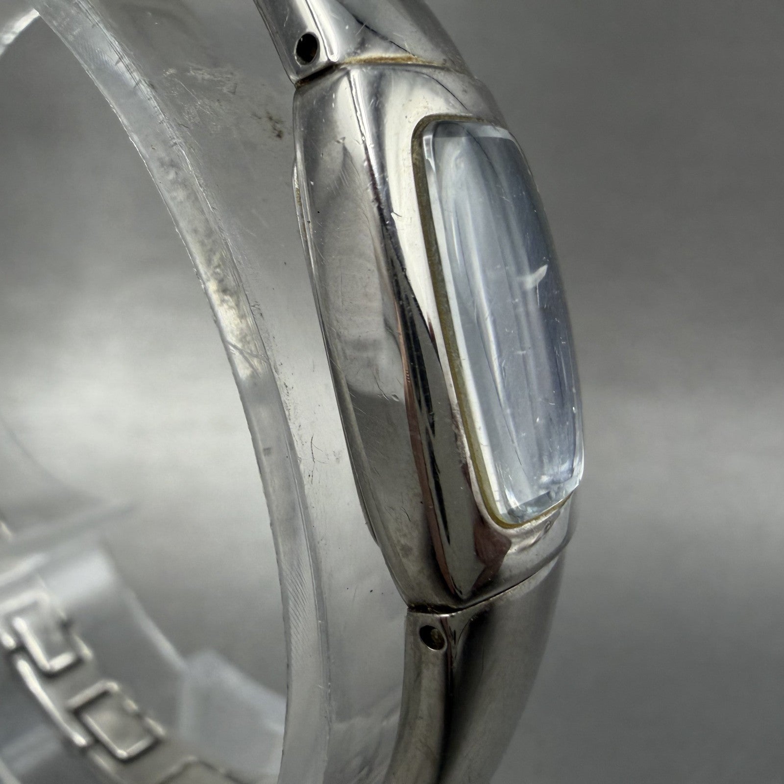 Bulova Tank Watch Women 13mm Blue Dial Silver Tone Rectangle 96L98 New Battery3
