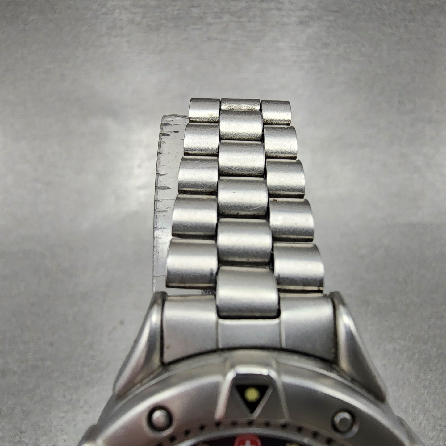 Wenger SMT Dive Watch Women 30mm Blue Dial Steel Daydate Round 091.0654 New Batt4