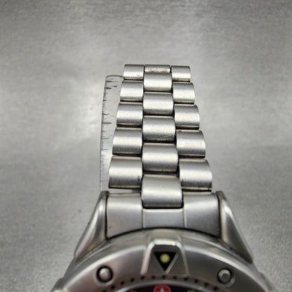 Wenger SMT Dive Watch Women 30mm Blue Dial Steel Daydate Round 091.0654 New Batt4