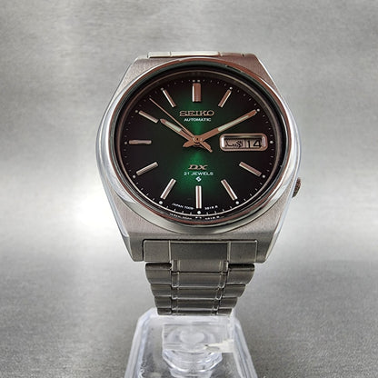 Seiko DX Automatic Watch Men 37mm Green Dial Steel Daydate 7009786A Runs5