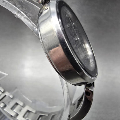 Citizen Axiom Eco-Drive Watch Women 28mm Black Dial Steel Round EM0636-55F Runs3