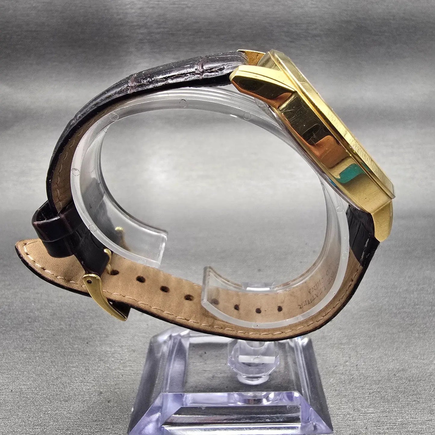 Citizen Watch Men 42mm Silver Dial Gold Tone Daydate Round 1502-S097835 New Batt8