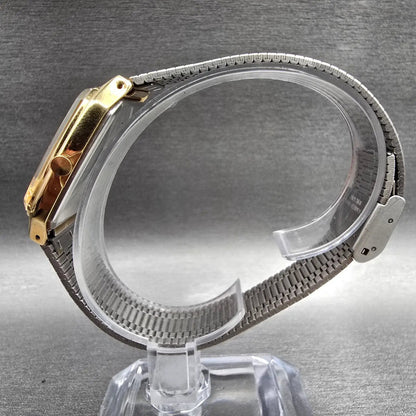 Seiko Lorus Watch Men 29mm Champagne Dial Gold Tone Rectangle Y131-5030 New Batt6