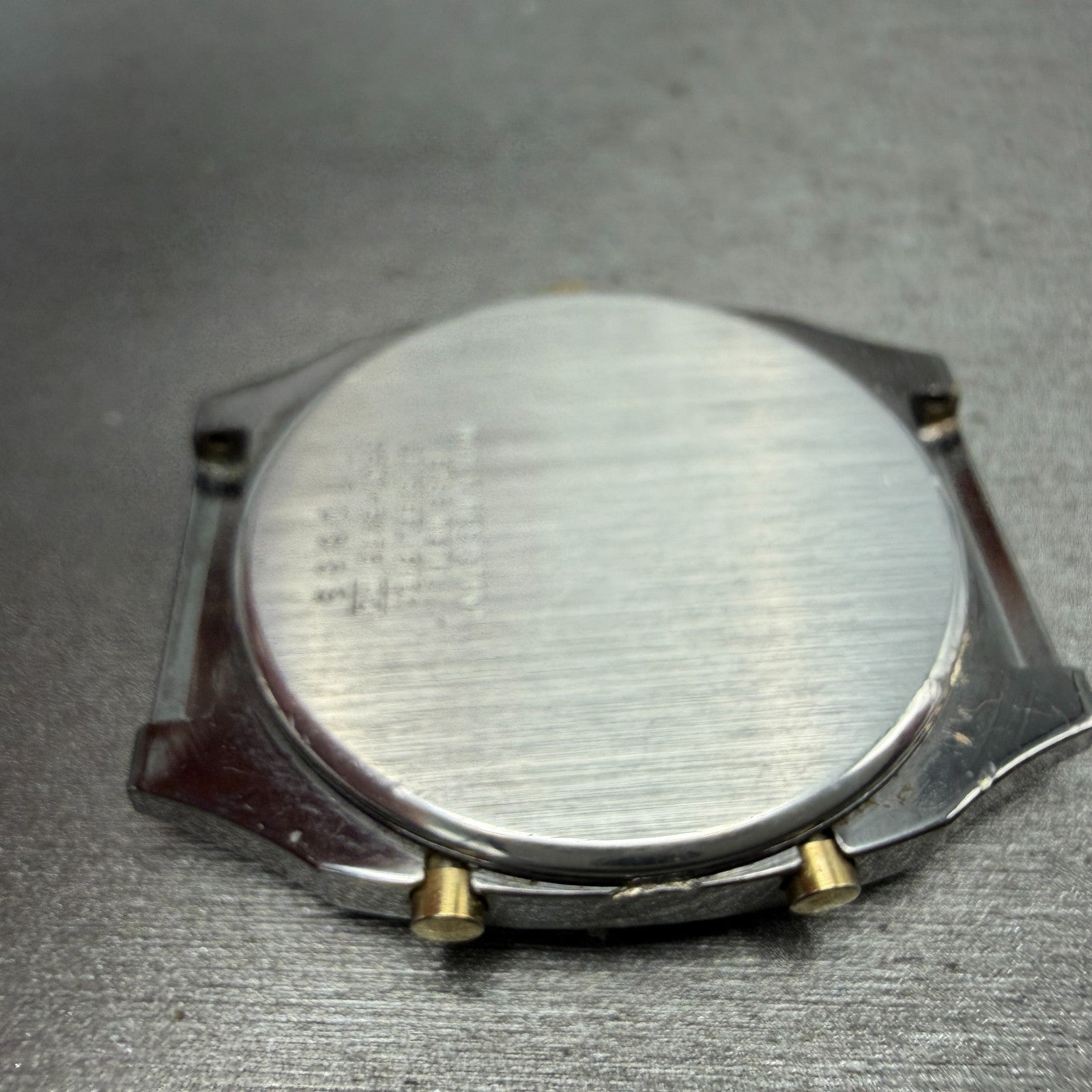 Seiko Analog Digital Watch Men 33mm Black Dial Black Tone Alarm H601-5479 PARTS11