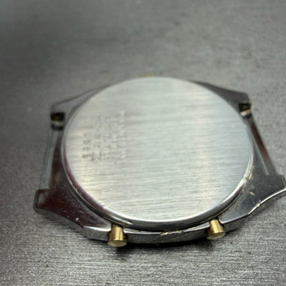 Seiko Analog Digital Watch Men 33mm Black Dial Black Tone Alarm H601-5479 PARTS11