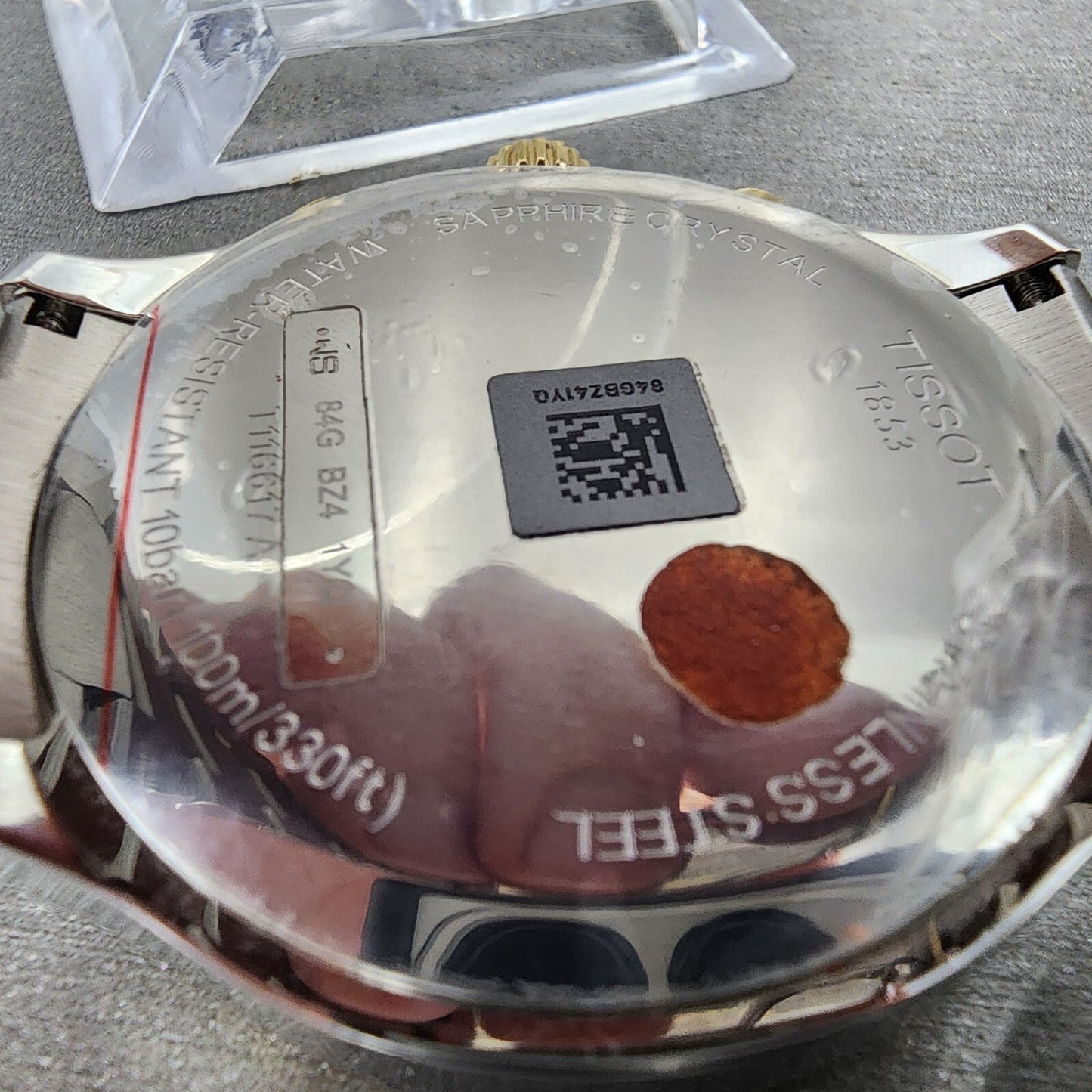 Tissot Chrono XL Classic Watch Men 45mm Green Dial Two Tone Date Round Swiss9