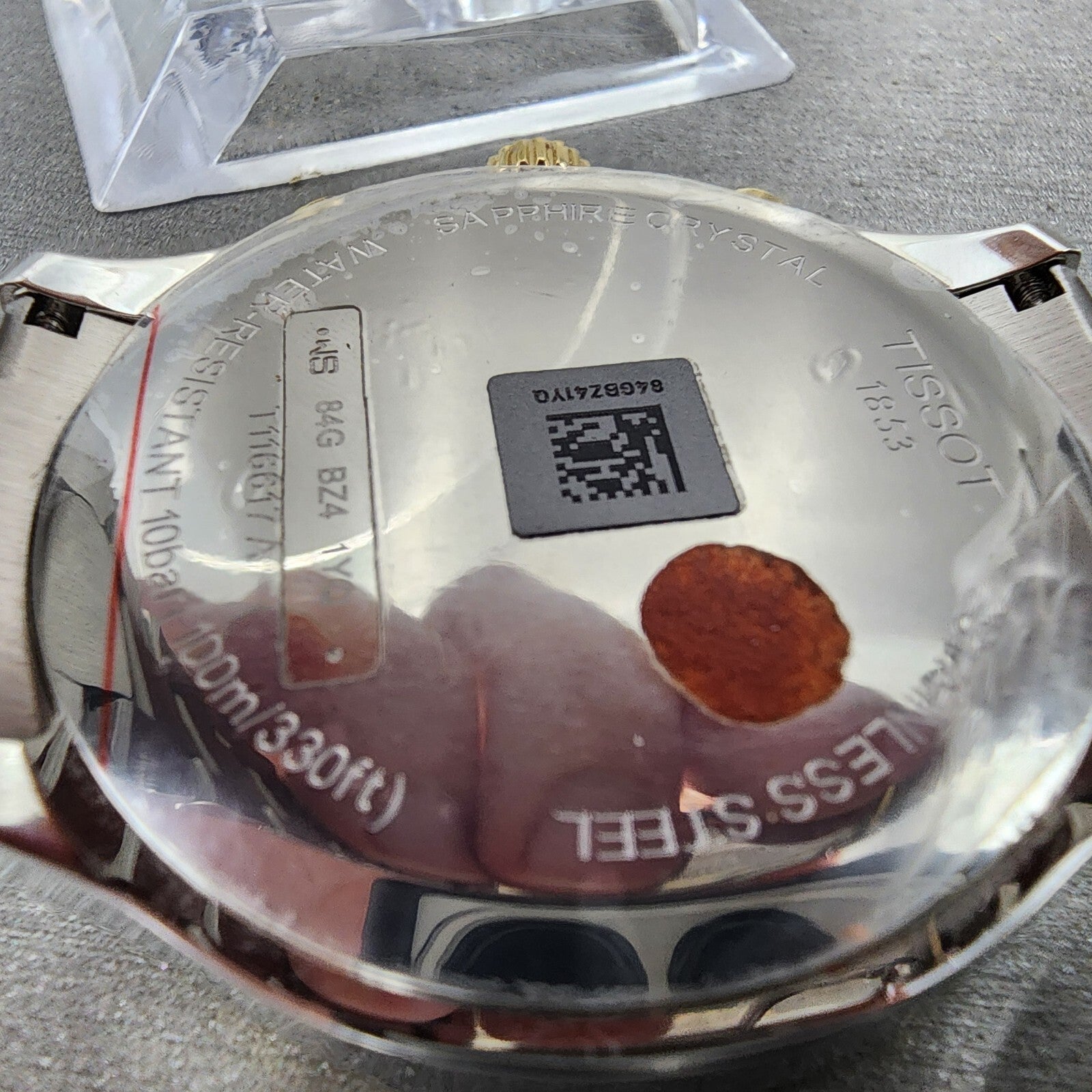 Tissot Chrono XL Classic Watch Men 45mm Green Dial Two Tone Date Round Swiss9