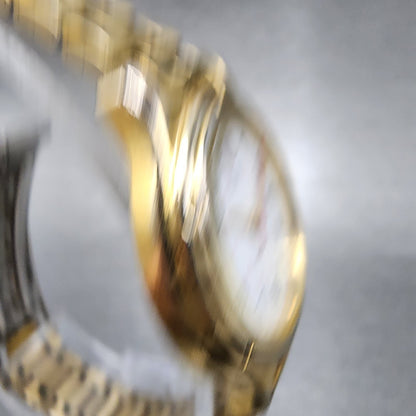 Citizen Watch Women 27mm White Dial Gold Tone Date 6010-S37668 New Battery