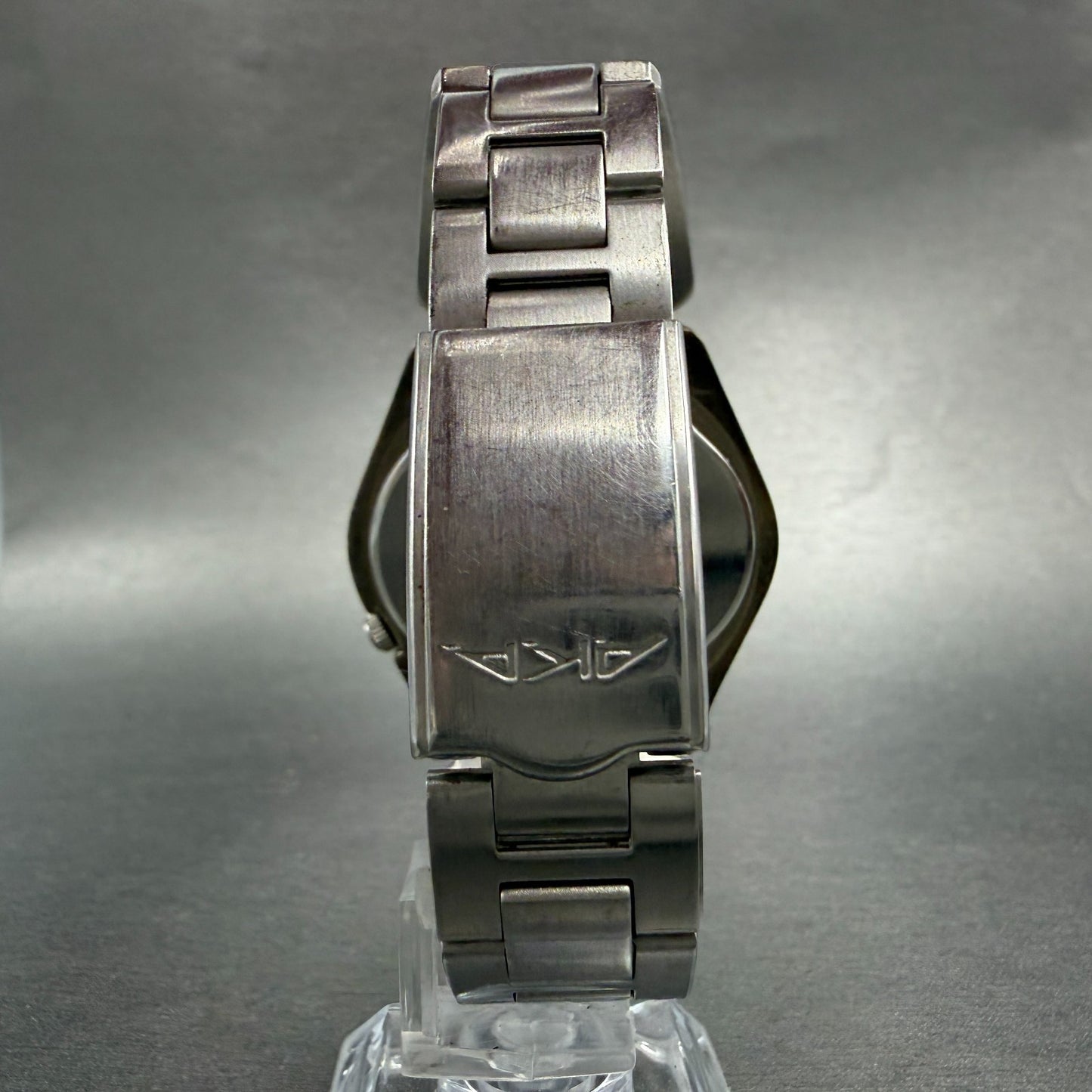Seiko Alba AKA Watch Men 42mm Orange Dial Steel Daydate V743-5a10 New Batttery6