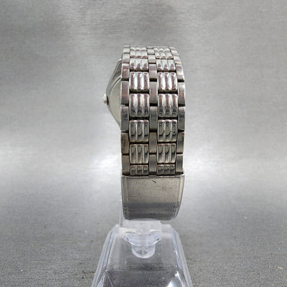 Seiko Watch Men 35mm Silver Dial Silver Tone Round 09208000 New Battery7