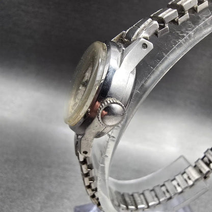 Seiko Watch Women 21mm Silver Dial Silver Tone Round 2104-0019 Manual Wind2