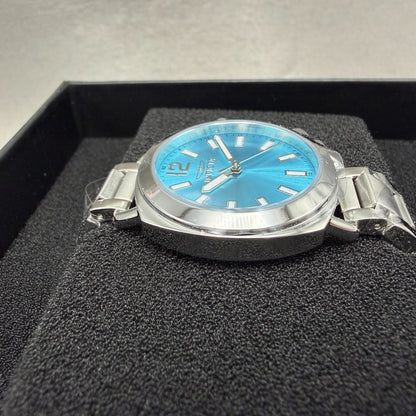 Invicta Wildflower Watch Women 32mm Blue Dial Silver Tone Round 473253
