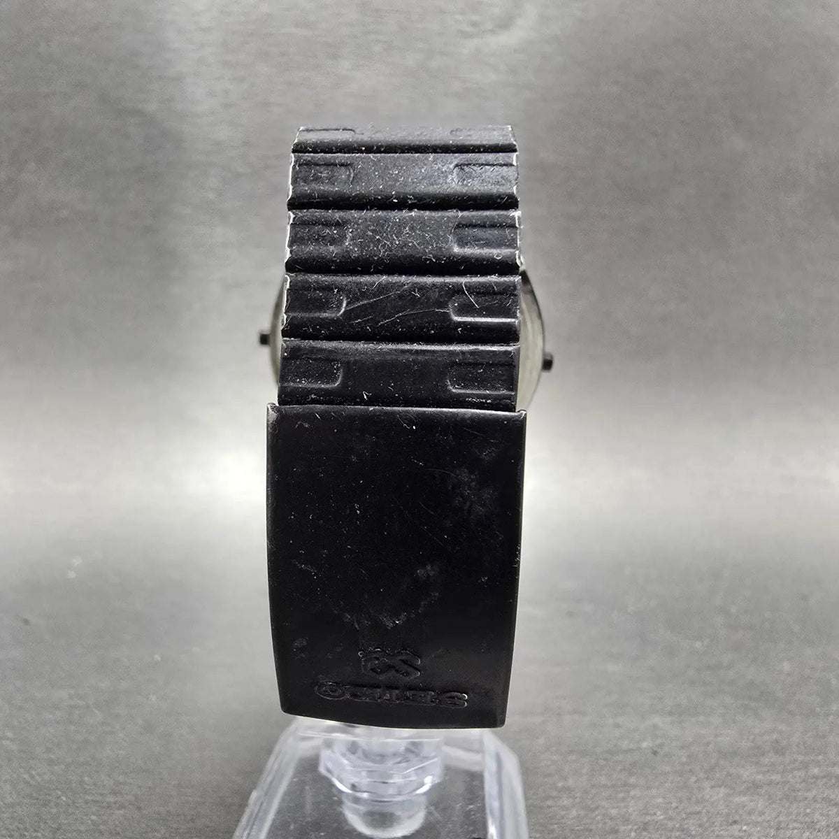 Seiko Giugiaro Watch Men 39mm Black Digital Alarm Chronograph A828-4019 New Batt7