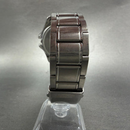 Casio Dive Watch Men 41mm White Dial Silver Tone Date Round MTP-1244 PARTS VTG8