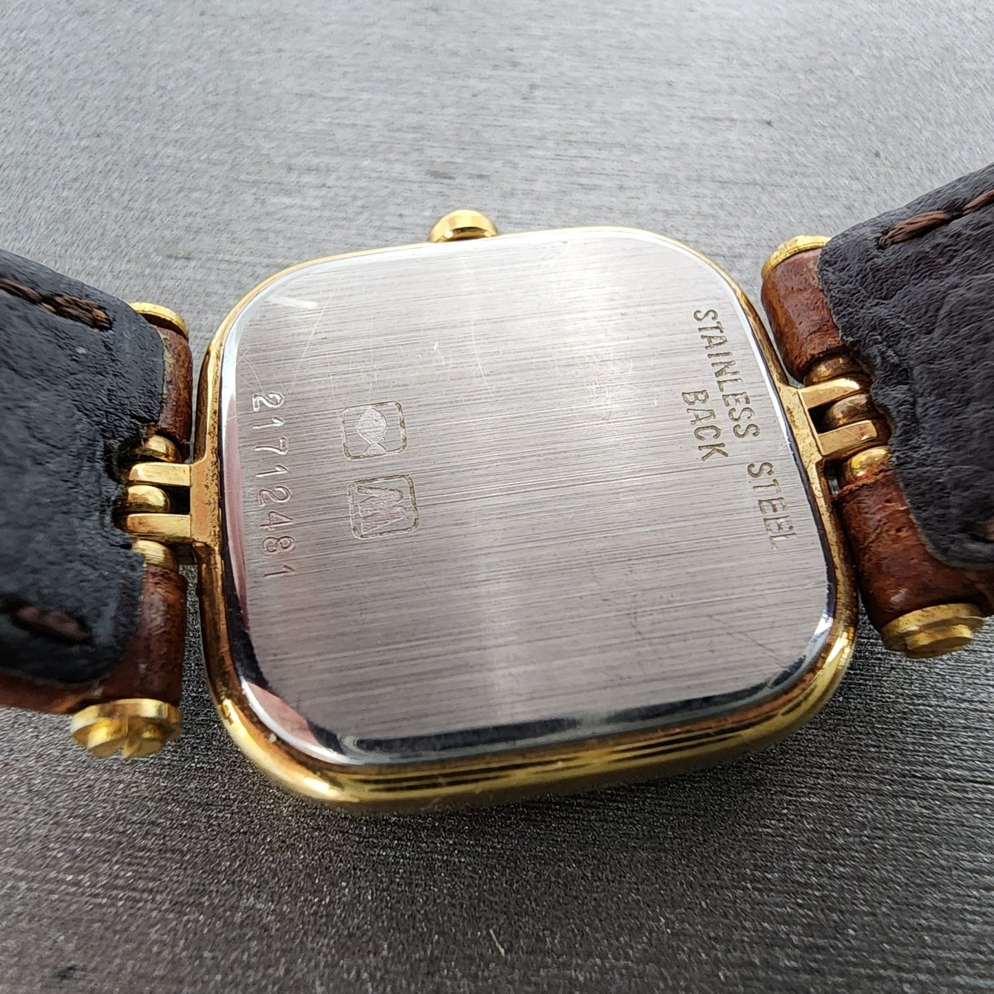 Longines Tank Watch Women 21mm Gold Dial Gold Tone Rectangle 6625 Cal L962 PARTS10