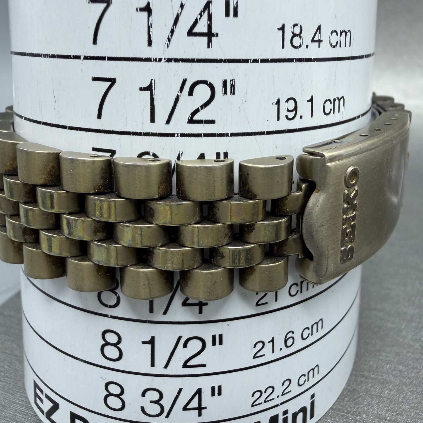 Seiko President Watch Men 36mm Gold Dial Gold Tone Daydate 7n438119 New Battery10