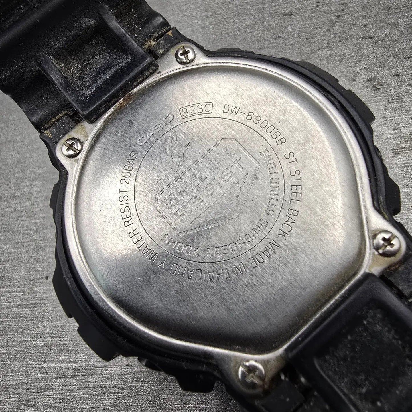 Casio G-Shock DW-6900BB Watch Men 50mm Black Dial Black Chrono Alarm New Battery10