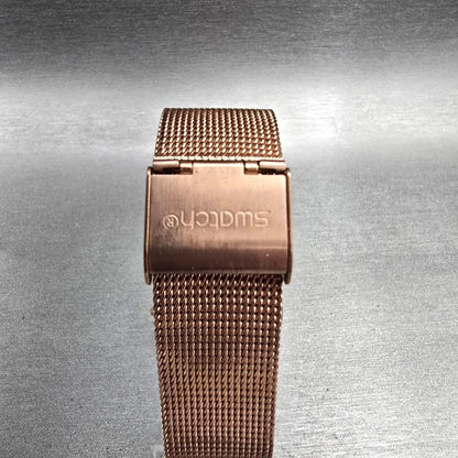 Swatch Skin Hello Darling Watch Women 33mm Rose Gold Dial Clear SFP115M New Batt7