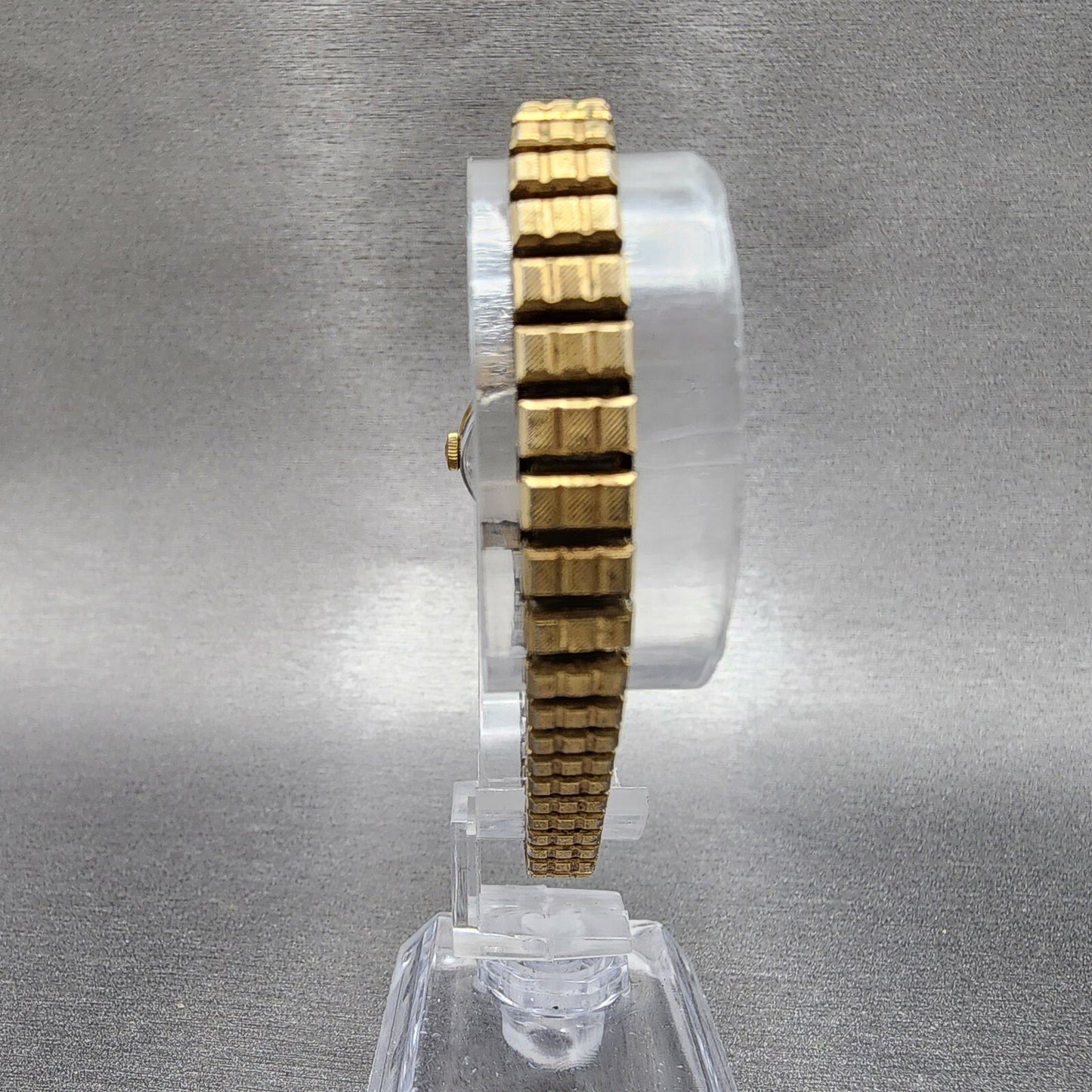 VTG Tissot Watch Women 20mm Gold Dial Gold Plated Round Manual Wind Runs