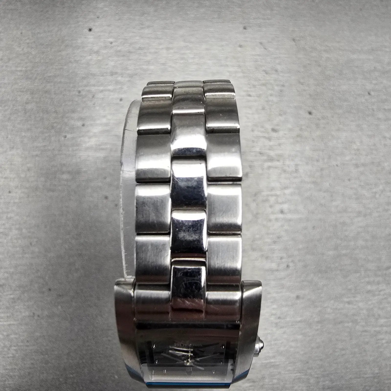 Bulova Watch Women 18mm Black Dial Silver Tone Rectangle 96L37 New Battery4