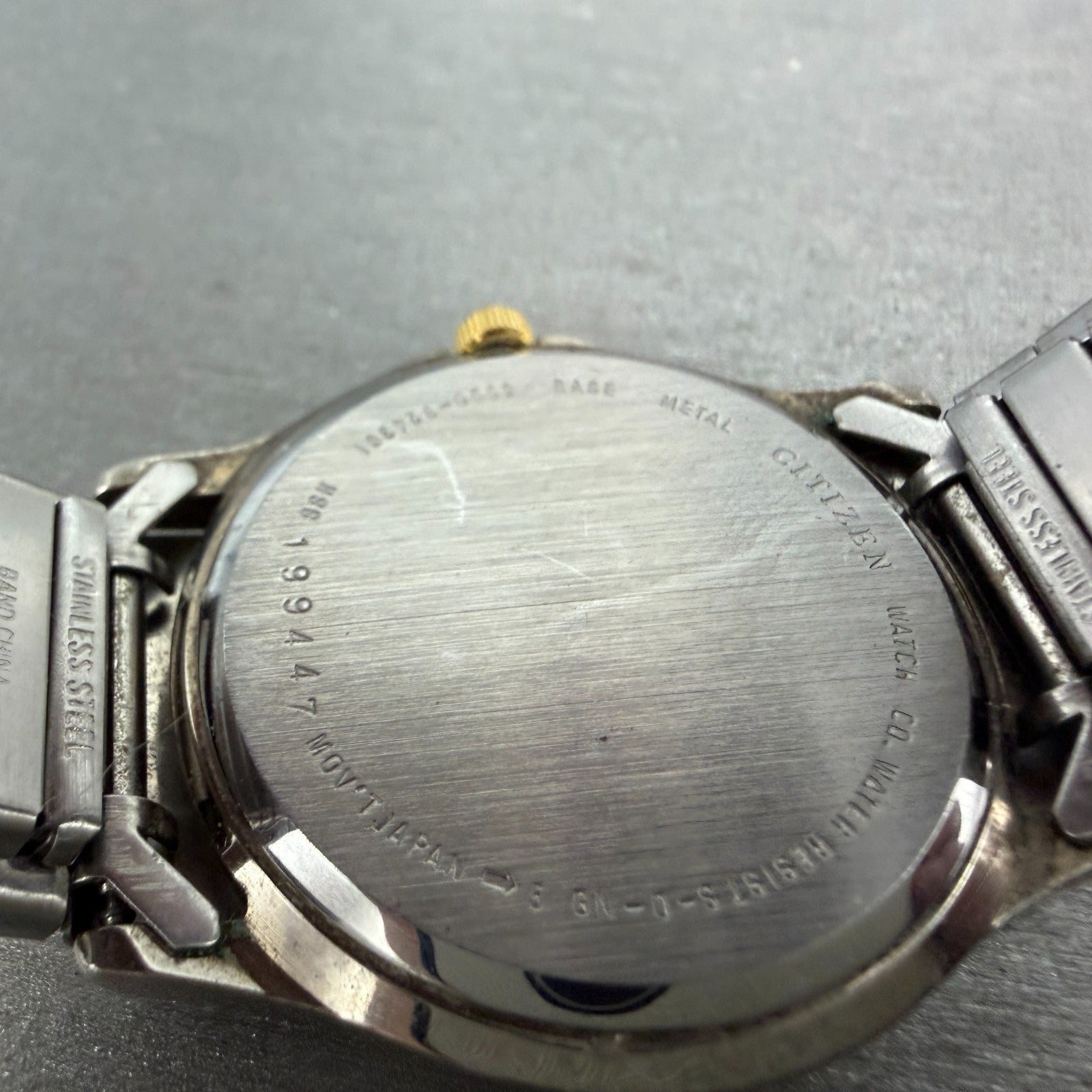 Citizen Watch Men Black Dial Two Tone Daydate 5500-S24361 New Battery11