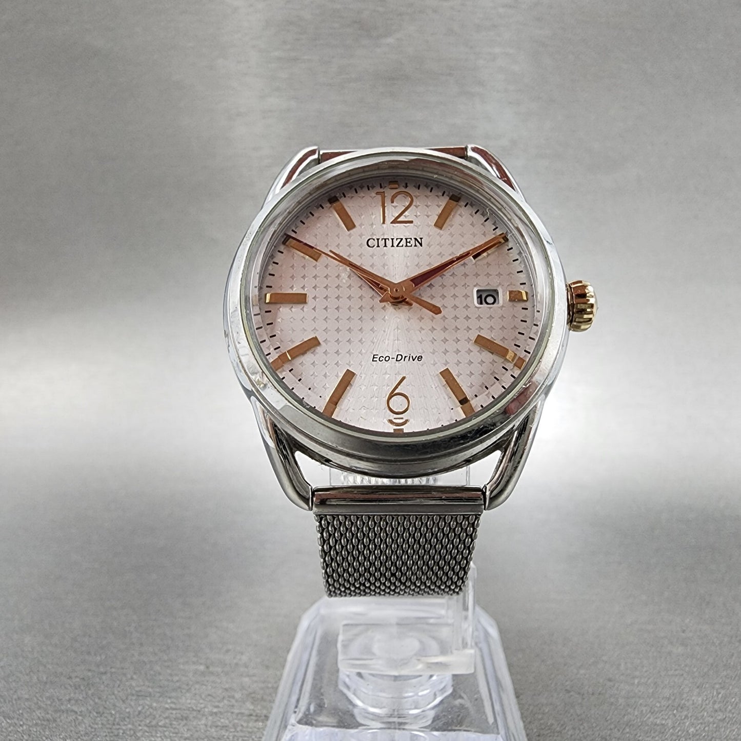 Citizen LTR EcoDrive Watch Women 36mm White Dial Stainless Steel Date Round Run5