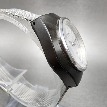 Citizen Automatic 28800 Watch Women 29mm Silver Dial Black Tone 4-691164k Runs